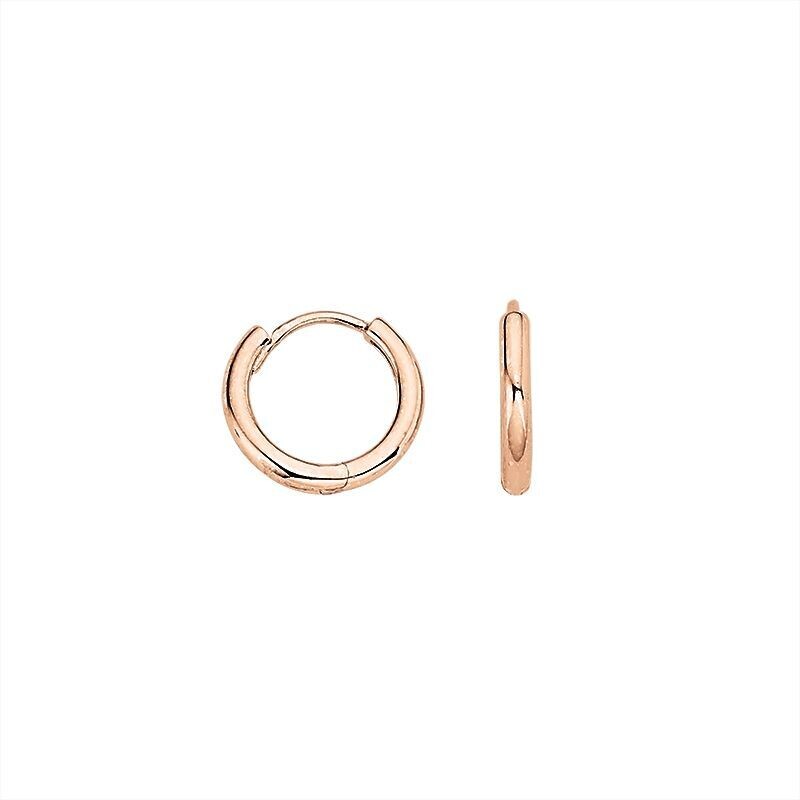 Creolen Silber Rosé vergoldet