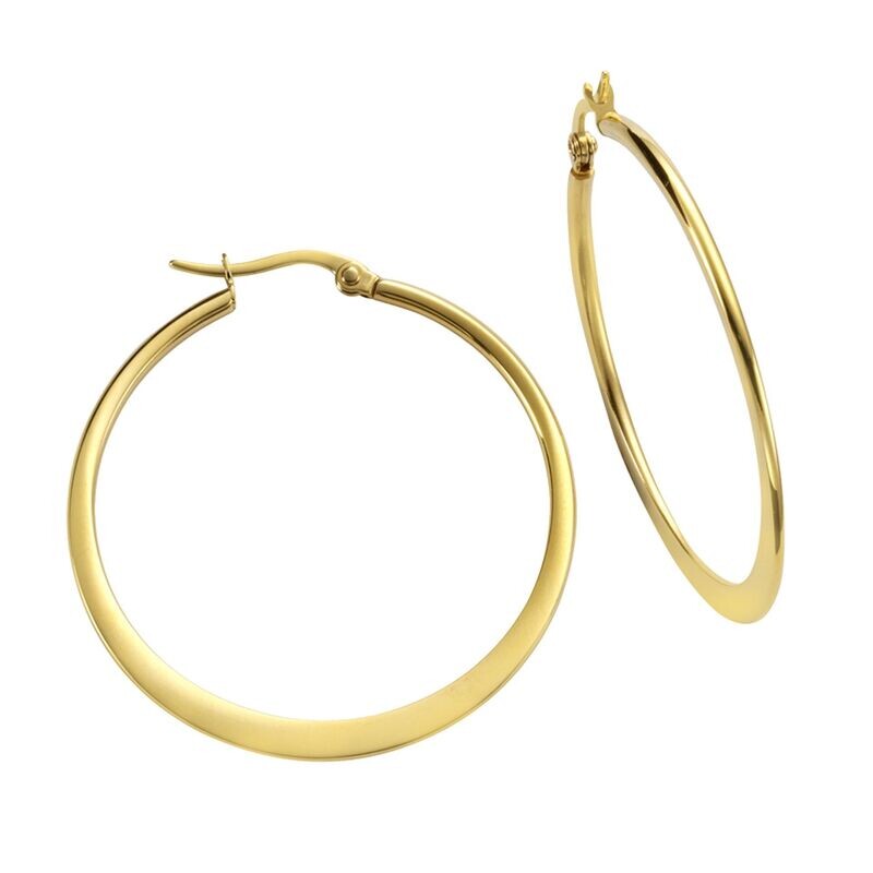 Creolen Edelstahl vergoldet Creolen Edelstahl vergoldet