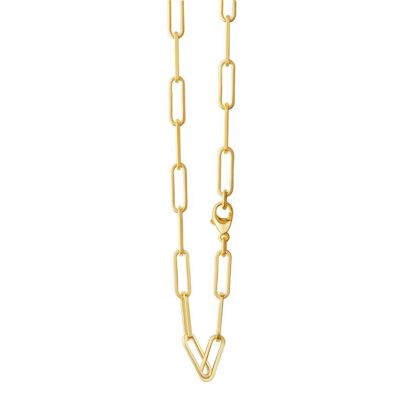 Collierkette  Silber vergoldet 50 cm