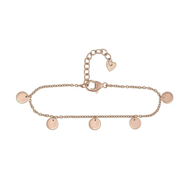 Fußkette Silber rotvergoldet