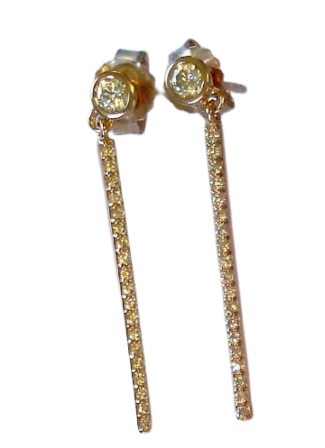 Ohrstecker Silber rosé