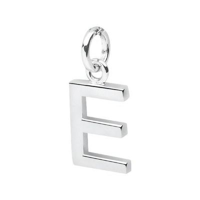 Halskette mit Anhänger Silber Buchstabe E Halskette mit Anhänger Silber Buchstabe E