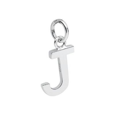 Halskette mit Anhänger Silber Buchstabe J Halskette mit Anhänger Silber Buchstabe J