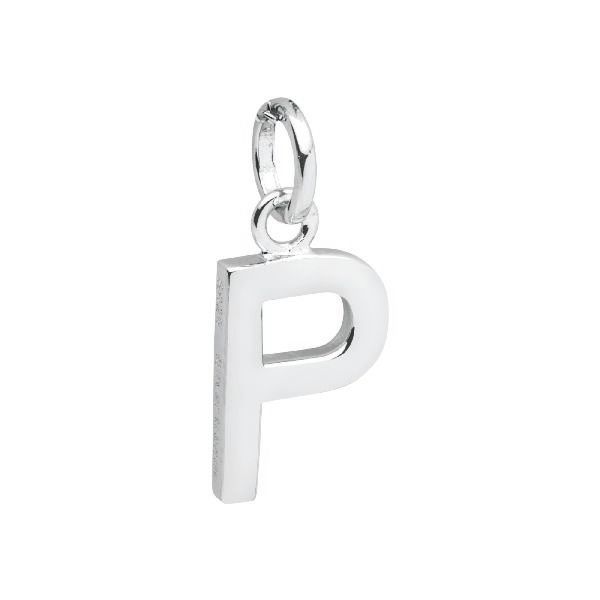 Halskette mit Anhänger Silber Buchstabe P
