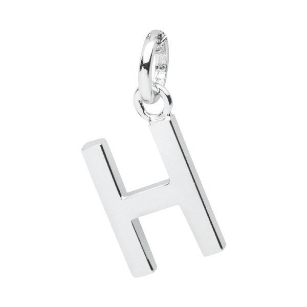 Halskette mit Anhänger Silber Buchstabe H