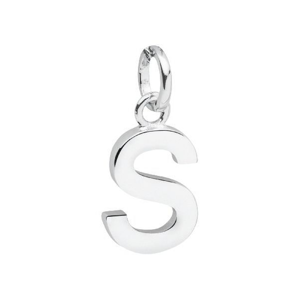 Halskette mit Anhänger Silber Buchstabe S