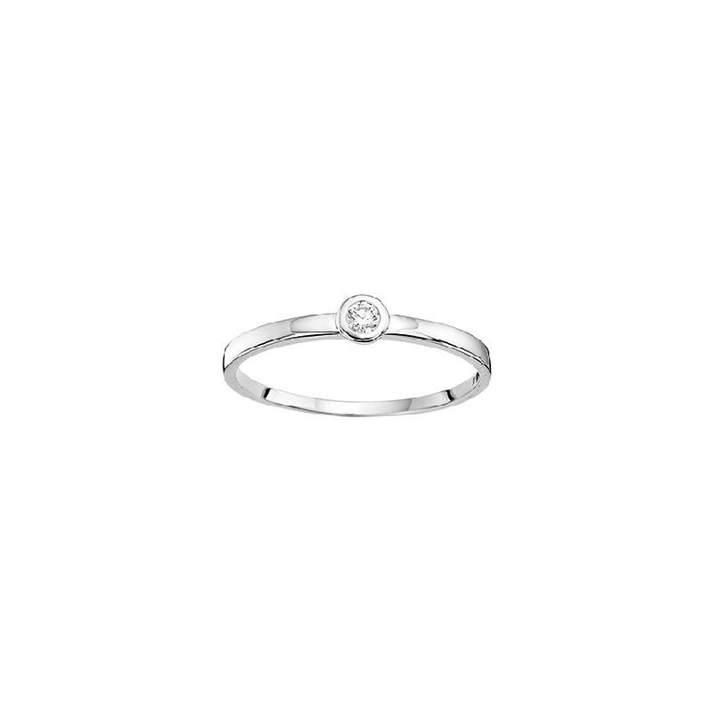 Damenring Weißgold 585/-