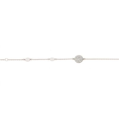 Armband Silber Plättchen rund