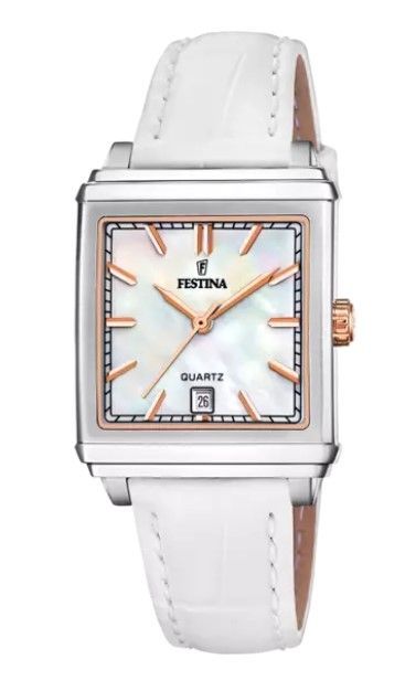 FESTINA DAMEN UHR  BEIGE LEDER ARMBAND
