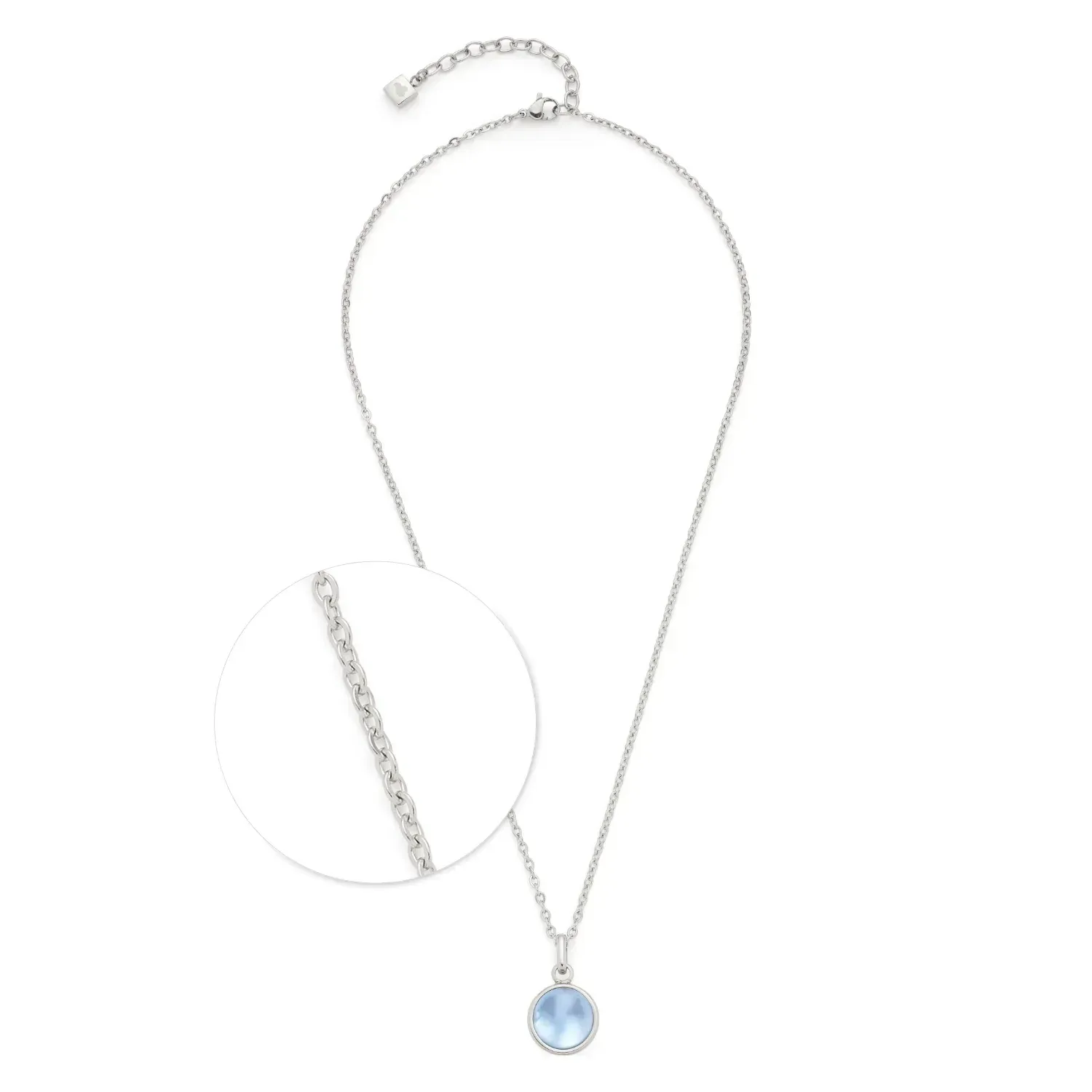 Leonardo Halskette BEA 45 cm grau blau