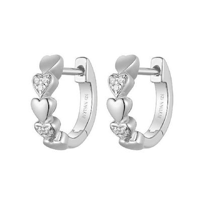 Creole double happiness Silber Zirkonia Creole double happiness Silber Zirkonia