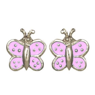 Janusch Ohrstecker Schmetterling rosa 925 Silber Janusch Ohrstecker Schmetterling rosa 925 Silber