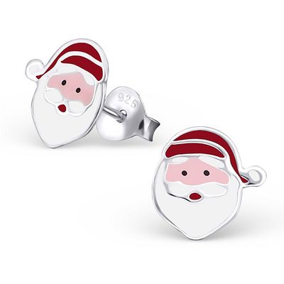 Janusch Ohrstecker Weihnachtsmann Kopf 925 Silber Janusch Ohrstecker Weihnachtsmann Kopf 925 Silber
