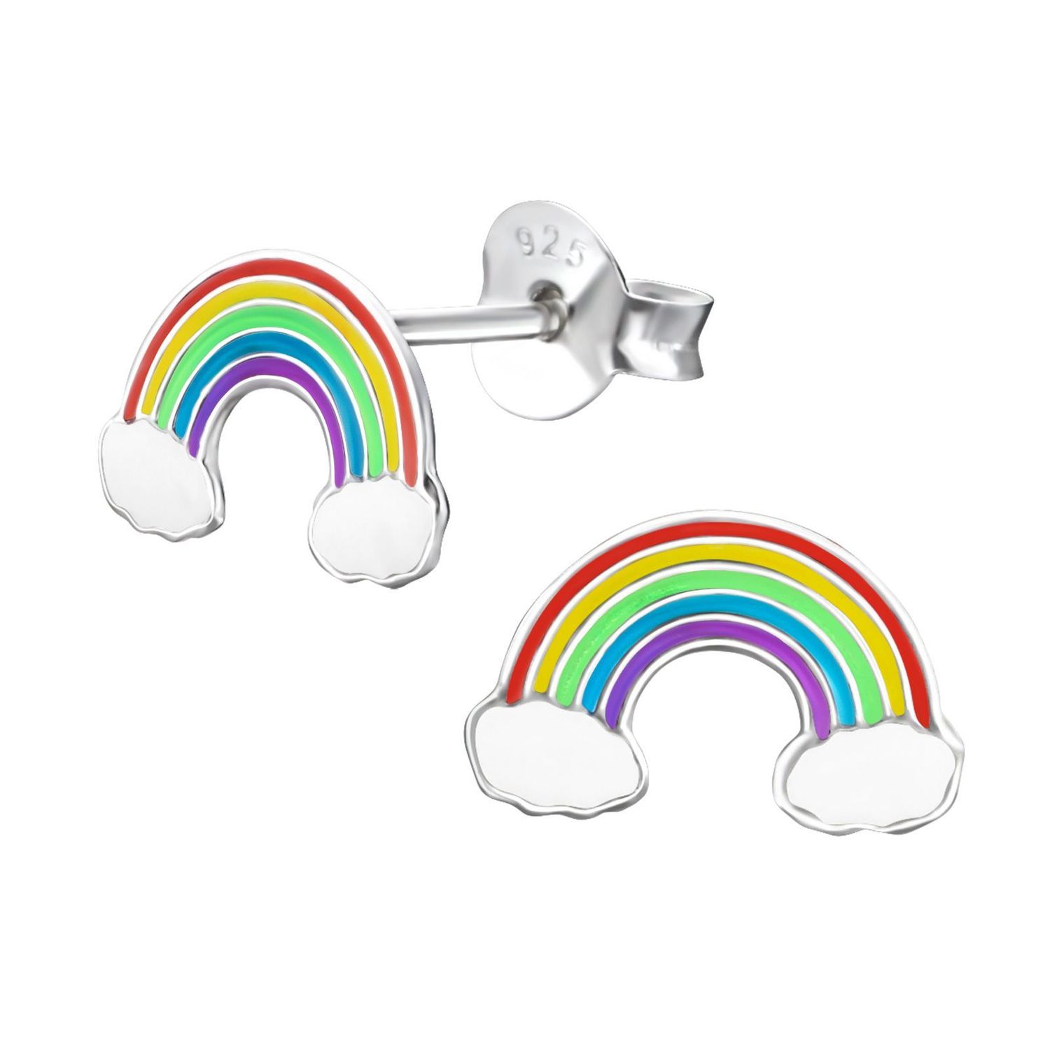 Janusch Ohrstecker Regenbogen 925 Silber