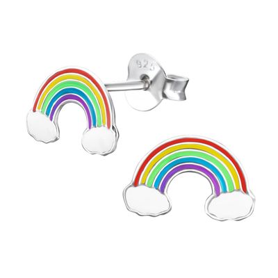 Janusch Ohrstecker Regenbogen 925 Silber