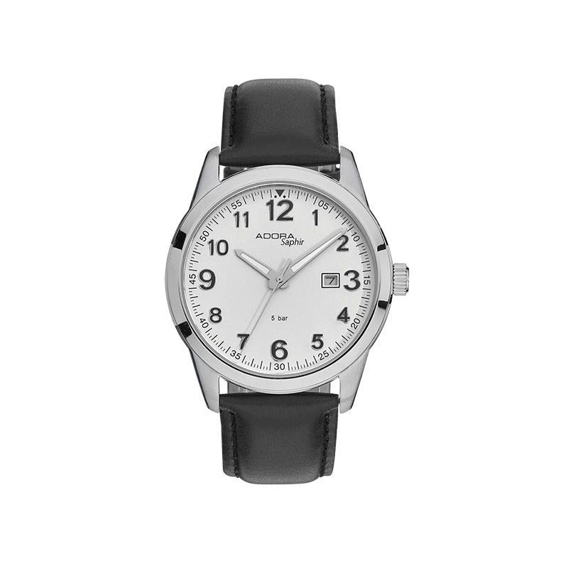 Adora  Herrenuhr Edelstahl Safir