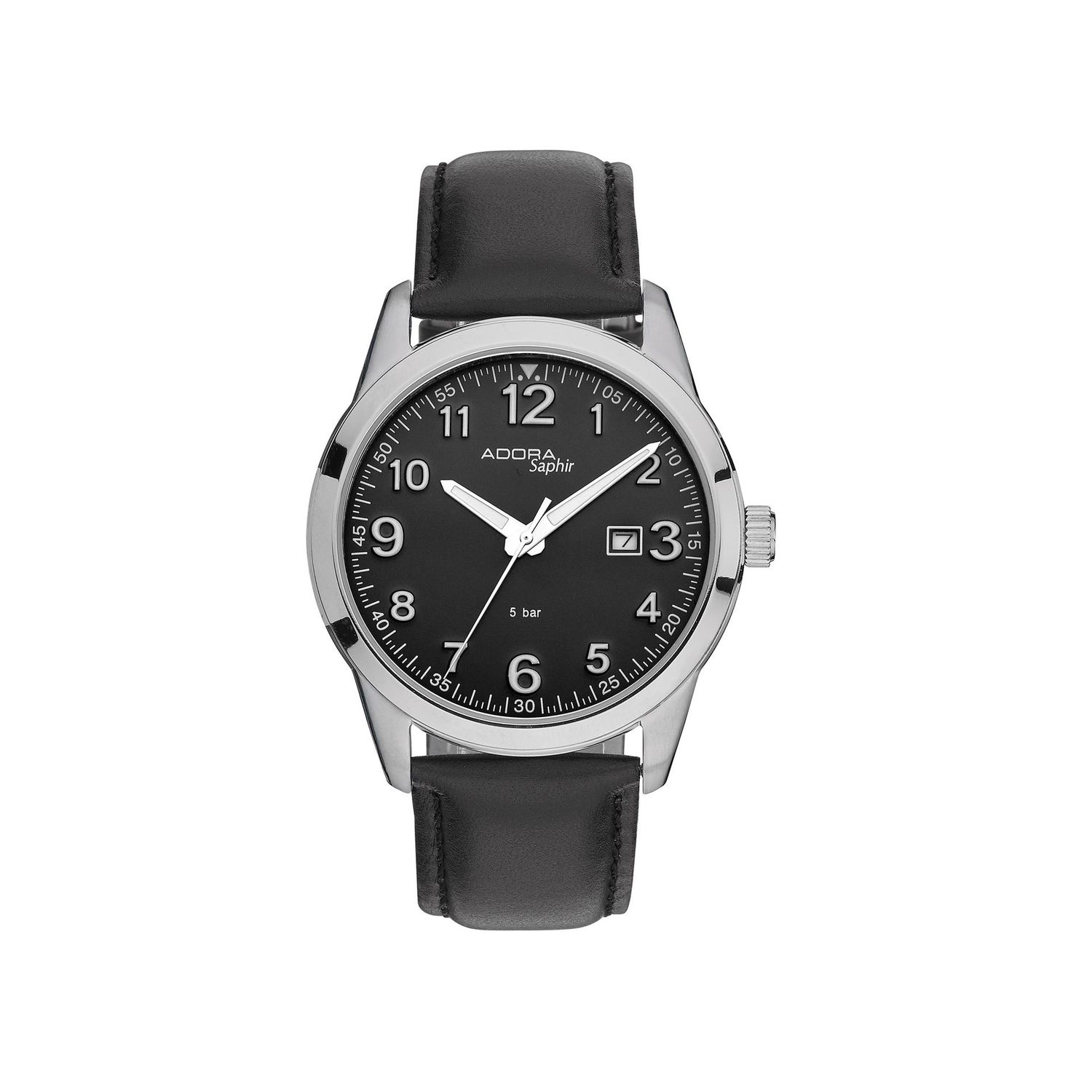 Adora  Herrenuhr Edelstahl Safir