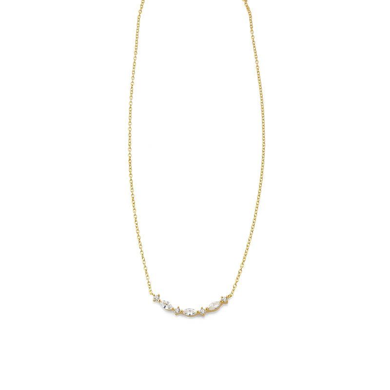 Collier Silber vergoldet