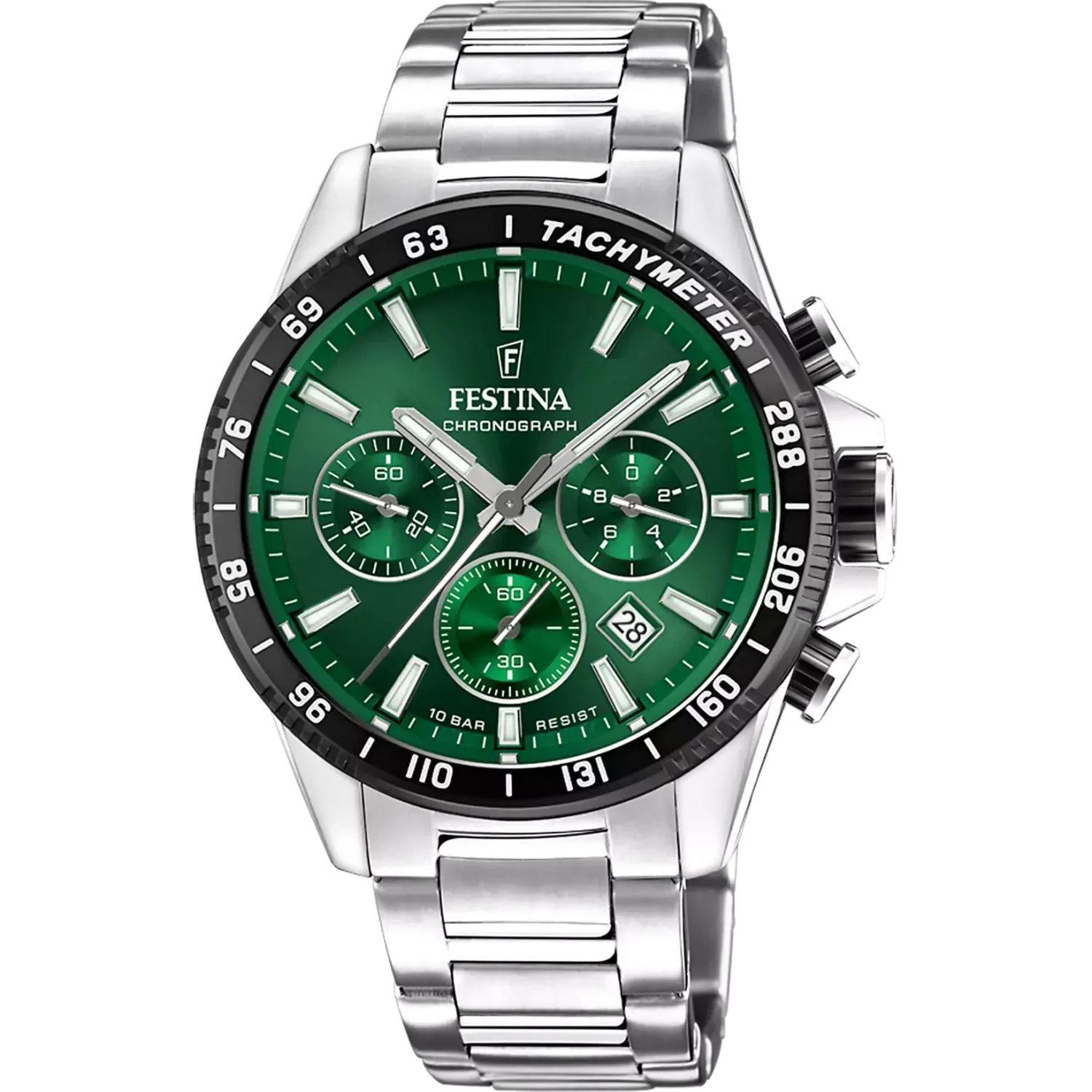 Festina Herrennuhr Edelstahl Armband