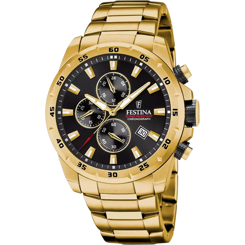 Festina Herrennuhr Edelstahl Armband Festina Herrennuhr Edelstahl Armband