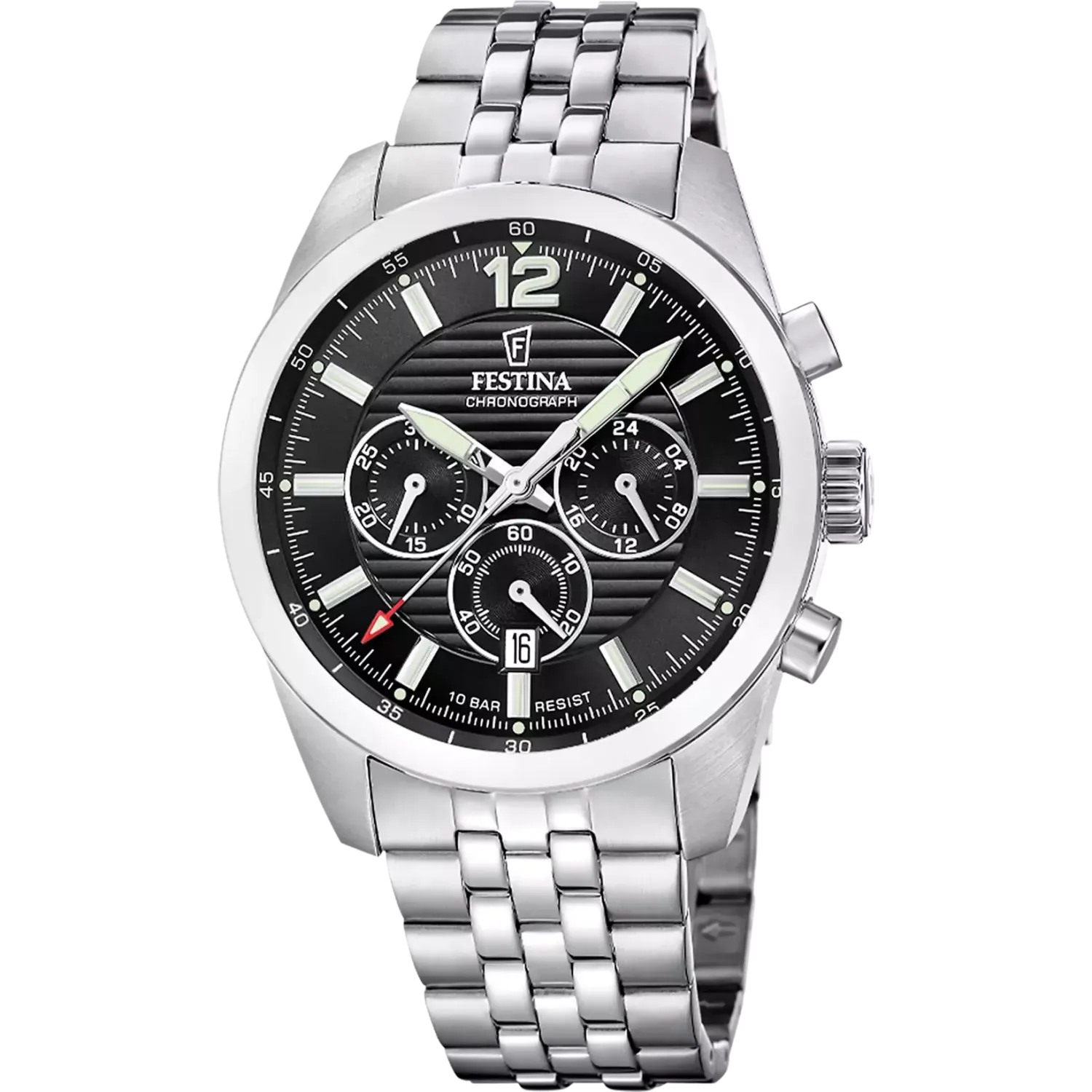 Festina Herrennuhr Edelstahl Armband