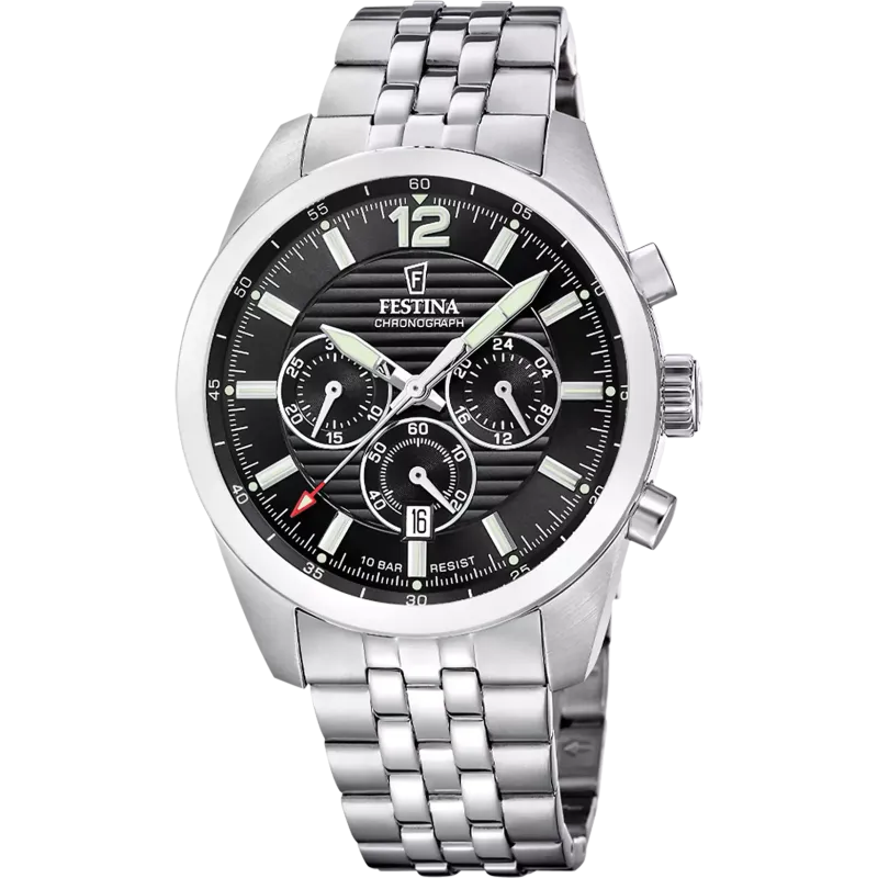 Festina Herrennuhr Edelstahl Armband Festina Herrennuhr Edelstahl Armband