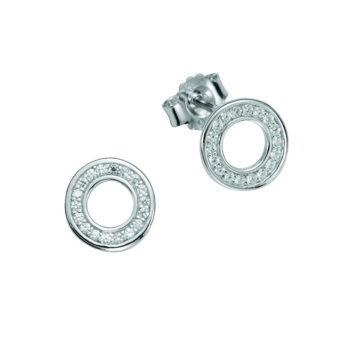Ohrstecker Silber rhodiniert