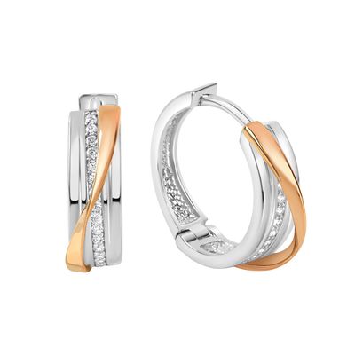 Creolen Silber Rosé vergoldet Creolen Silber Rosé vergoldet