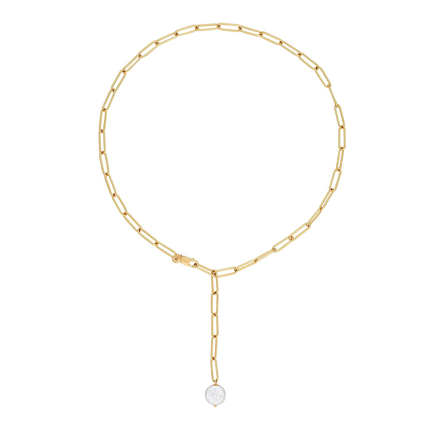 cai Halskette Ankerkette 925/- Sterling Silber vergoldet 47cm