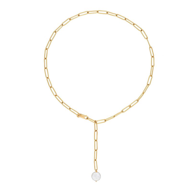 cai Halskette Ankerkette 925/- Sterling Silber vergoldet 47cm