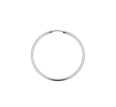 Creolen Silber rhodiniert 40 mm Creolen Silber rhodiniert 40 mm