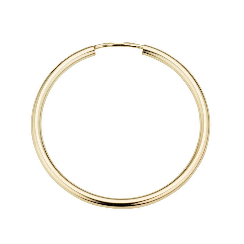 Creolen Silber goldplattiert 35 mm