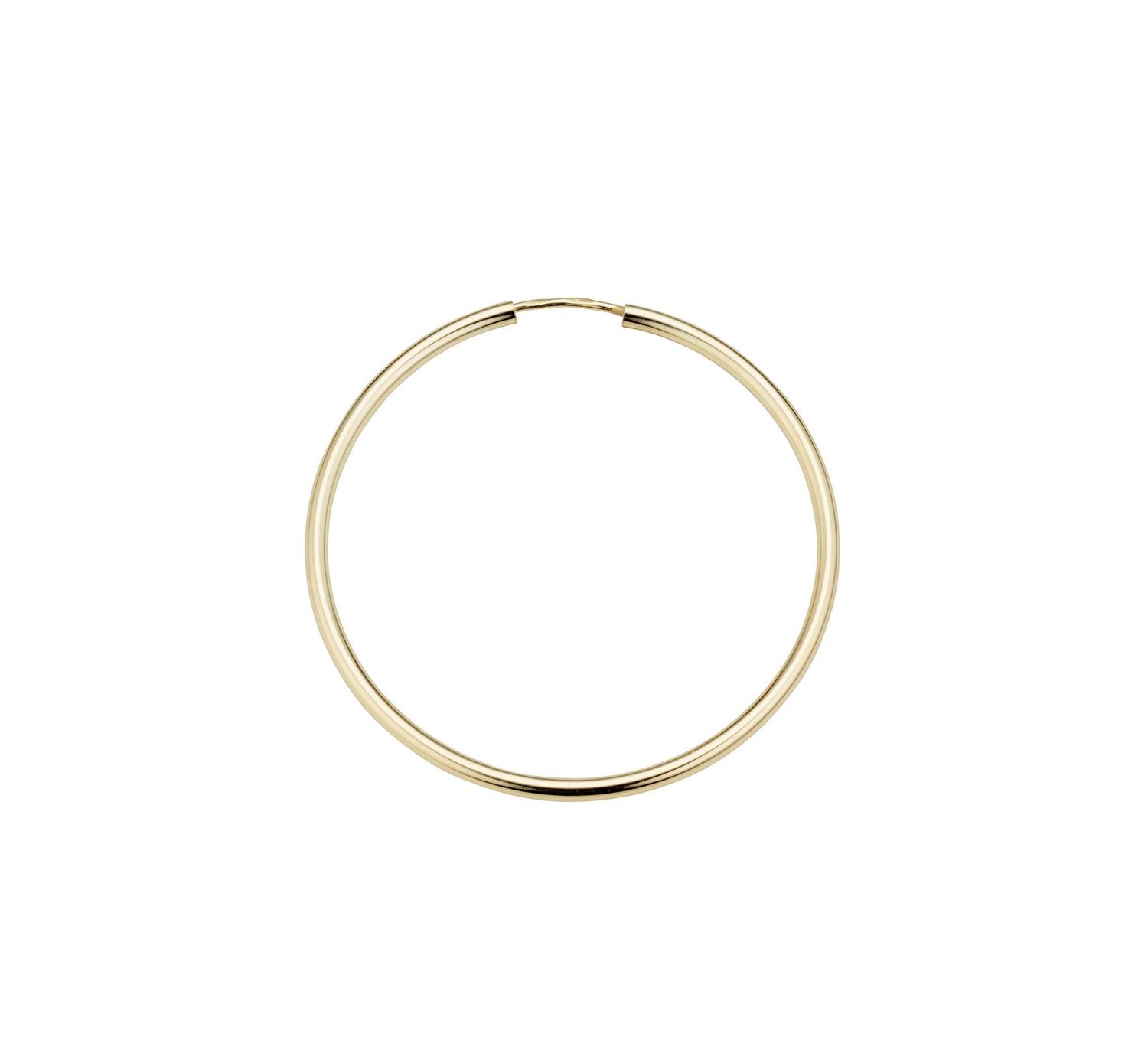 Creolen Silber goldplattiert 40 mm