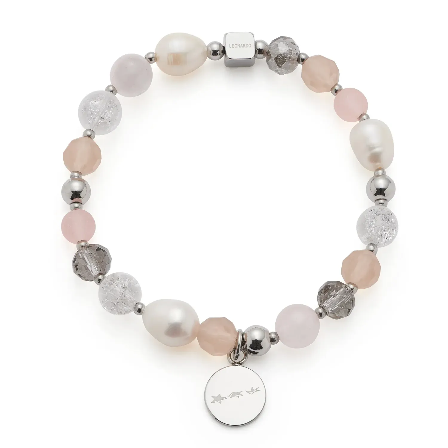 Leonardo Armband HOPE silber/rose