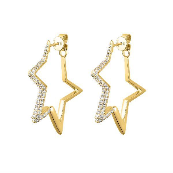 Ohrring Silber Shiny Stars