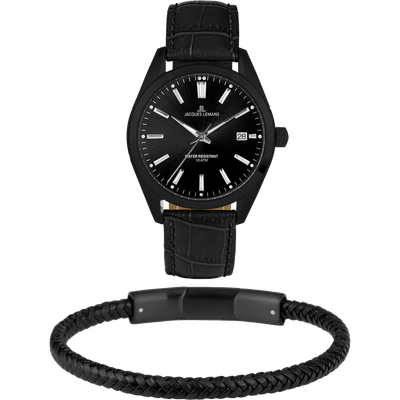 Jacques Lemans  Herrenuhr Derby  Set