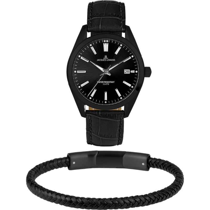 Jacques Lemans  Herrenuhr Derby  Set