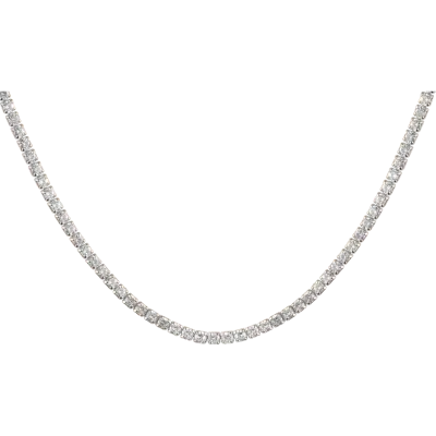 Jacques Lemans Tennis Kette Sterlingsilber mit Topasen