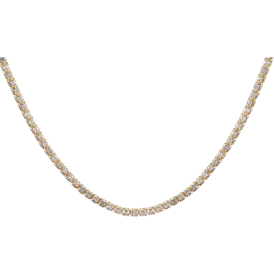 Jacques Lemans Tennis Kette Sterlingsilber vergoldet mit Topasen