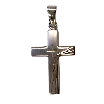 Anhänger Kreuz Silber 925 rhodiniert