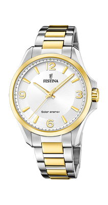 Festina Herrennuhr Edelstahl bicolor Solar Energy Festina Herrennuhr Edelstahl bicolor Solar Energy