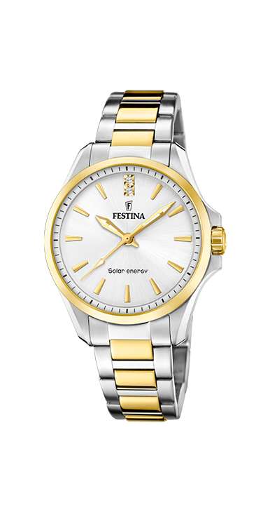 Festina Damenuhr Solar Energy Edelstahl bicolor Festina Damenuhr Solar Energy Edelstahl bicolor
