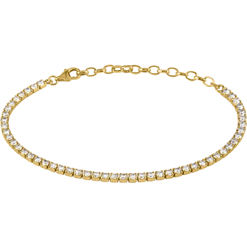 Jacques Lemans Tennis Armband Sterlingsilber vergoldet mit Topasen Jacques Lemans Tennis Armband Sterlingsilber vergoldet mit Topasen