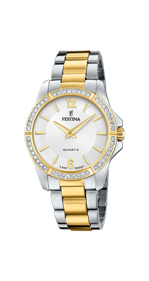 Festina Damenuhr Edelstahl bicolor Festina Damenuhr Edelstahl bicolor
