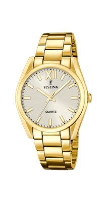 Festina Damenuhr Edelstahl goldfarben Festina Damenuhr Edelstahl goldfarben