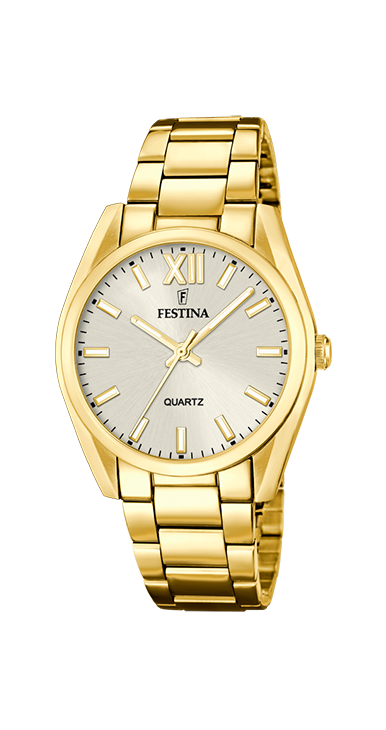 Festina Damenuhr Edelstahl goldfarben Festina Damenuhr Edelstahl goldfarben
