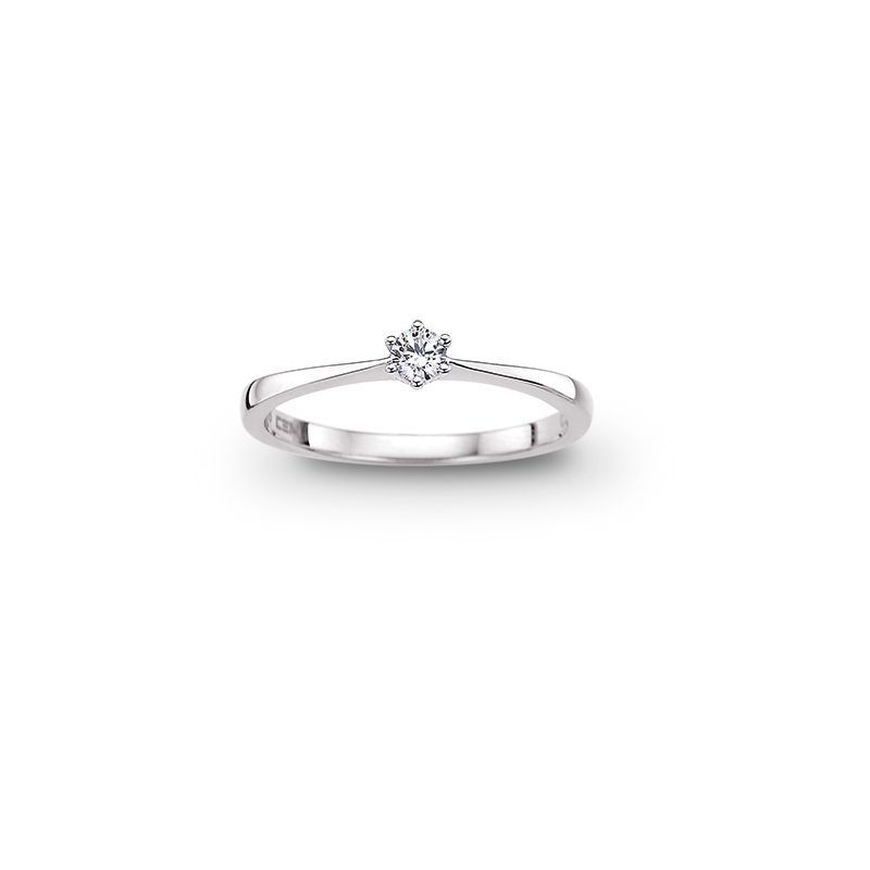 Damenring Weißgold 585/- Brillant Damenring Weißgold 585/- Brillant