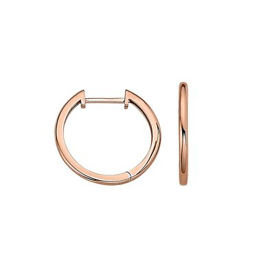 Creolen Silber 20 mm  rosé vergoldet