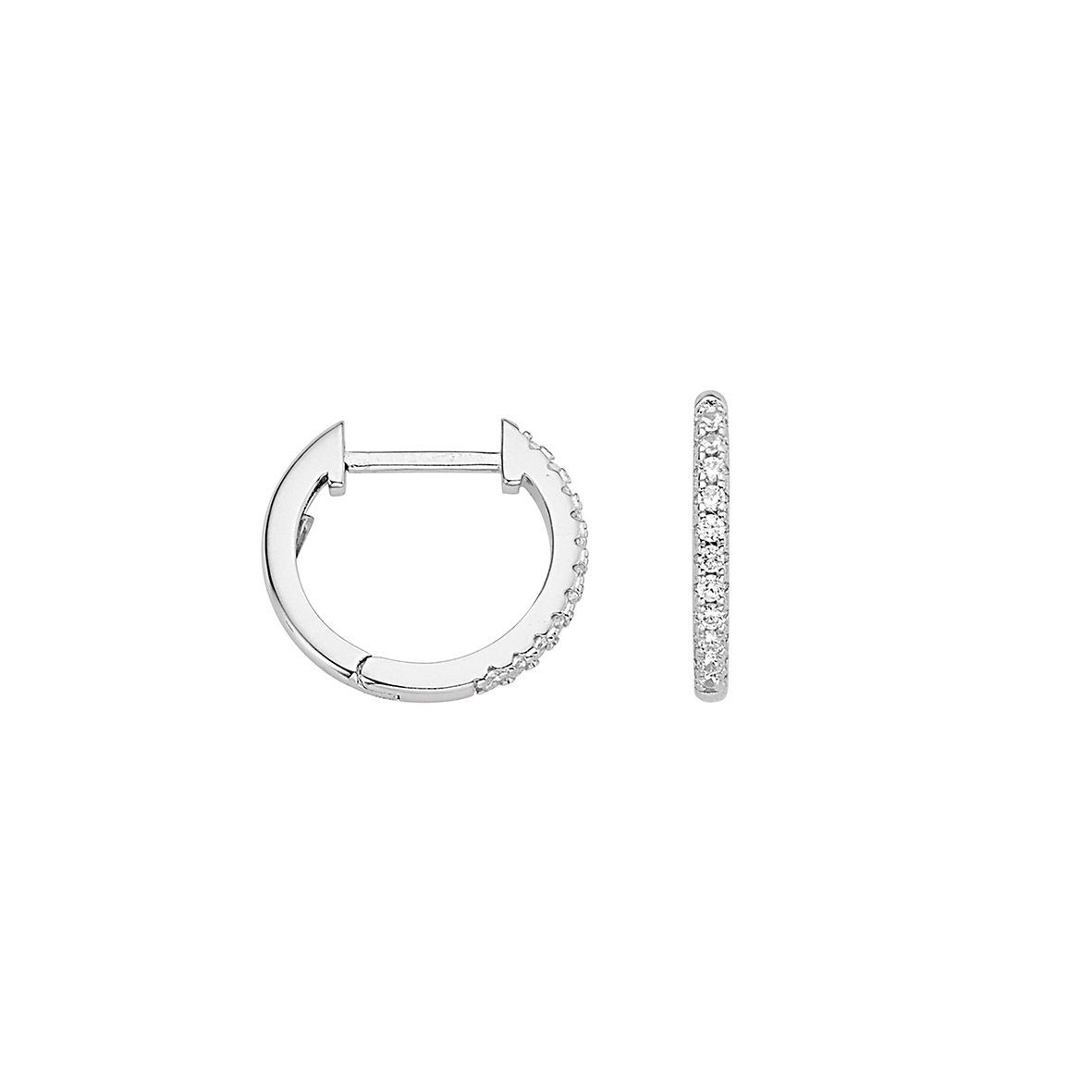 Creolen Silber 15 mm poliert