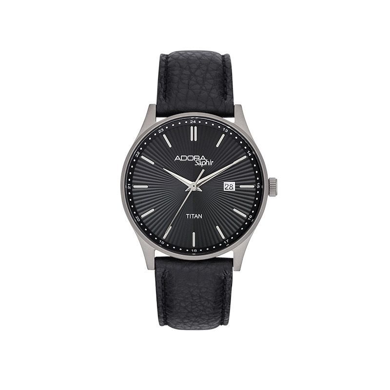 Herrenuhr Adora Safir Lederband